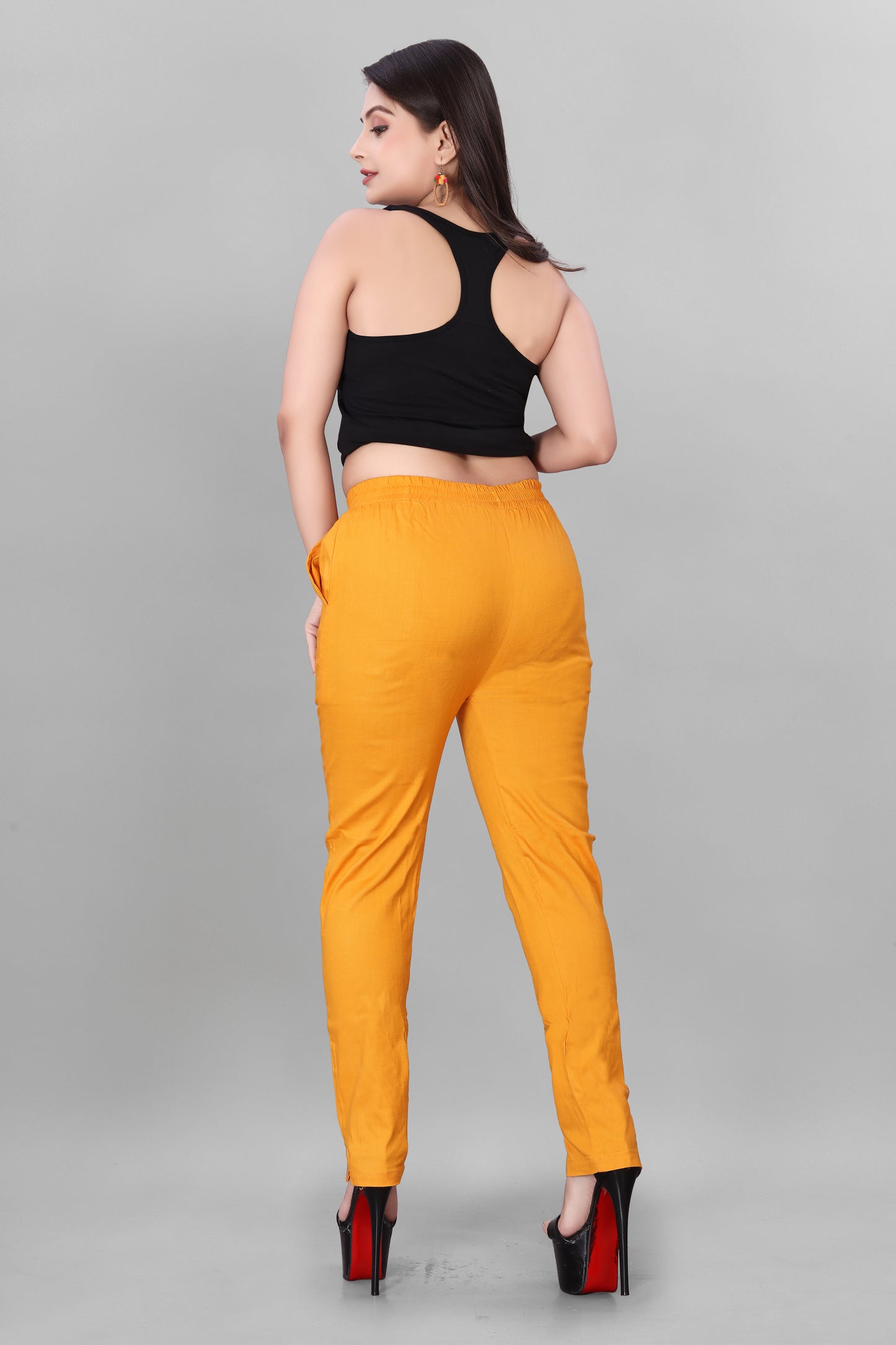 Woman Lycra Stretchable Pant With Pocket