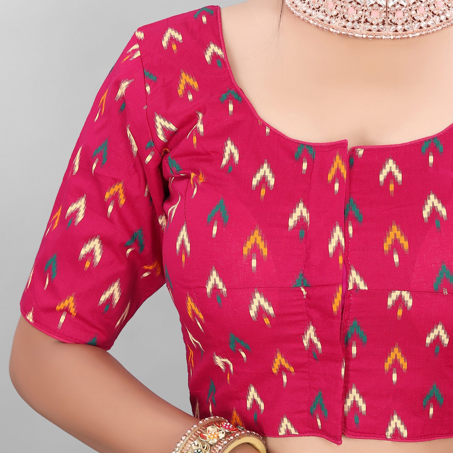 Women Printed Cotton Fancy Blouse