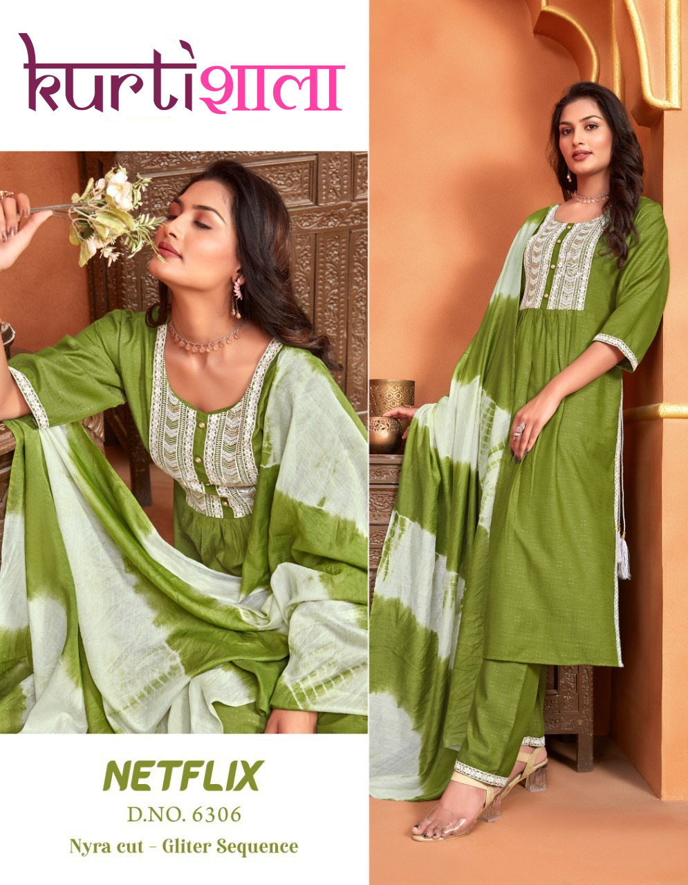 Viscous Reyon Women Heavy Embroidery On Neck & Lace Border Kurta Pant Set With Duptta